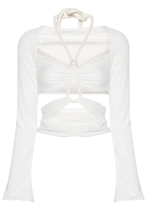 Top con dettaglio cut-out in bianco - donna MAYGEL CORONEL | TOP006WHT